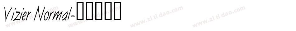 Vizier Normal字体转换